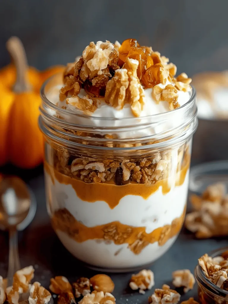 Pumpkin Spice Yogurt Parfait