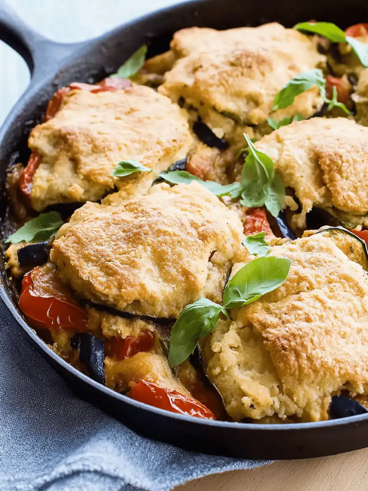 Skillet Ratatouille Cobbler