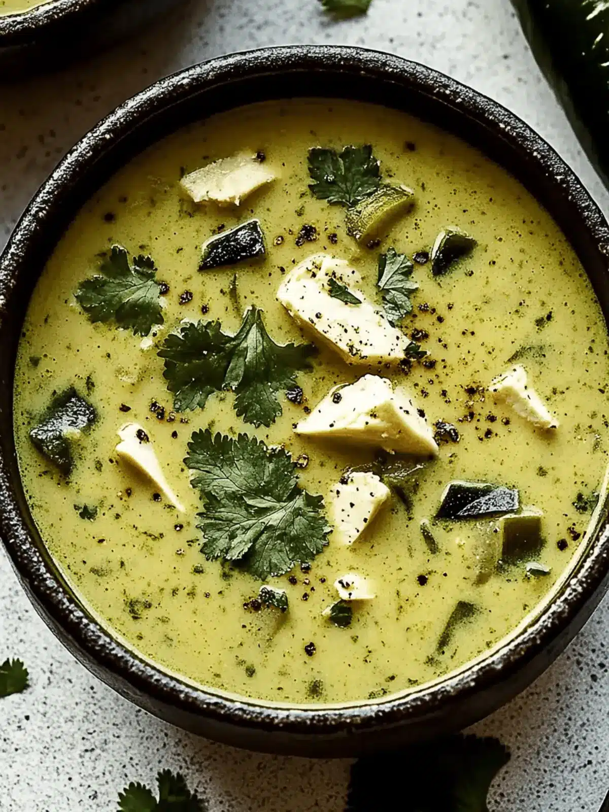 Roasted Poblano Soup