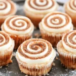 Mini Cinnamon Roll Cheesecakes
