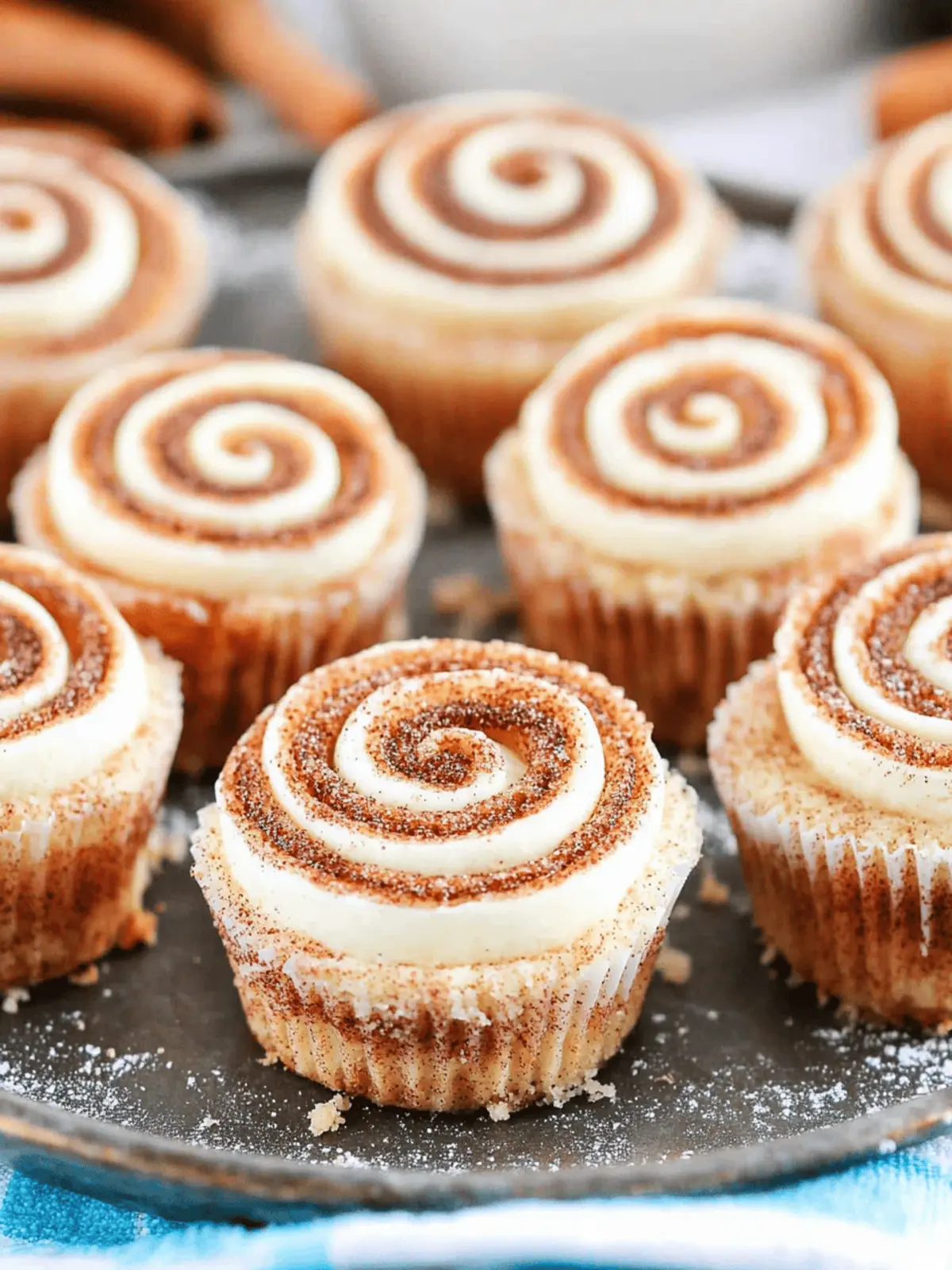 Mini Cinnamon Roll Cheesecakes