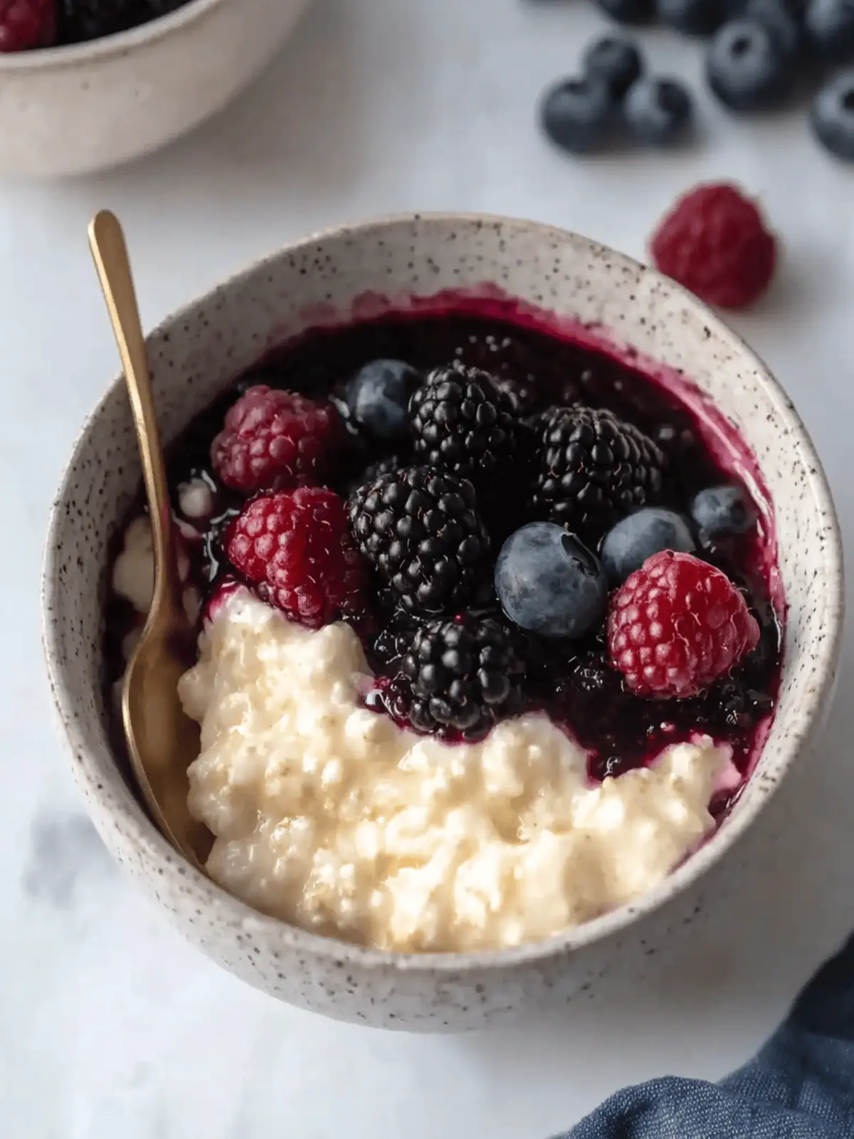 Creamy Custard Oats with Mixed Berry Bliss Awaits You 3 Custard Oats with Mixed Berry