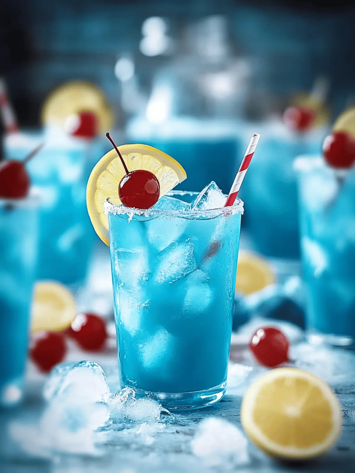 Blue Hawaiian Rum Punch