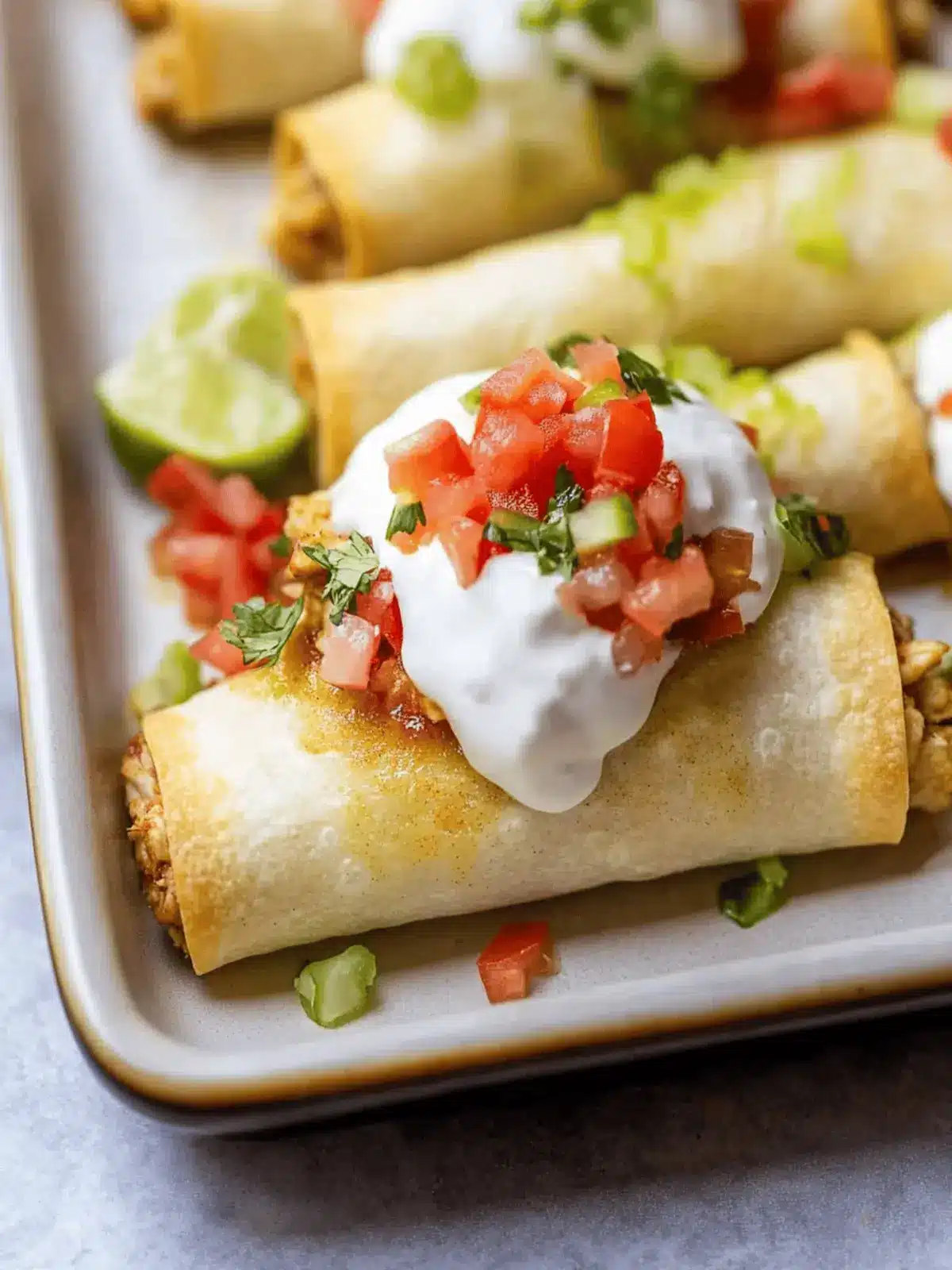 Baked Chicken Chimichanga