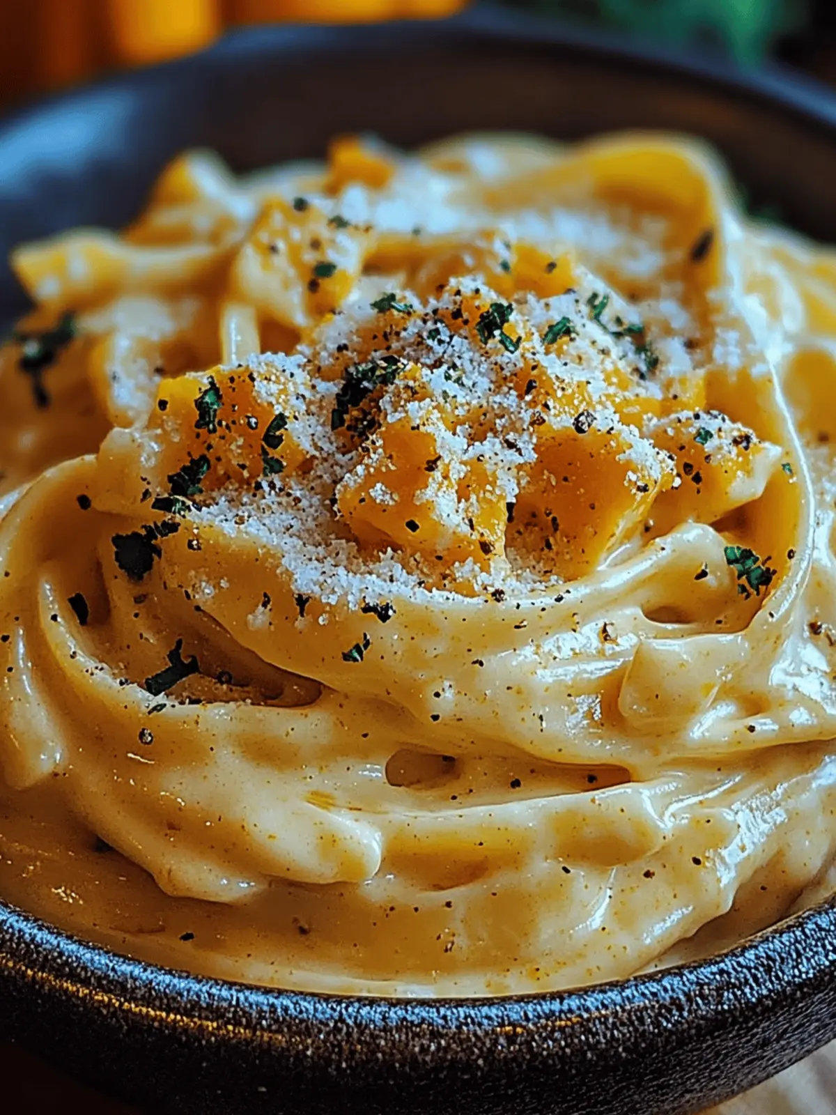 Pumpkin Alfredo Pasta