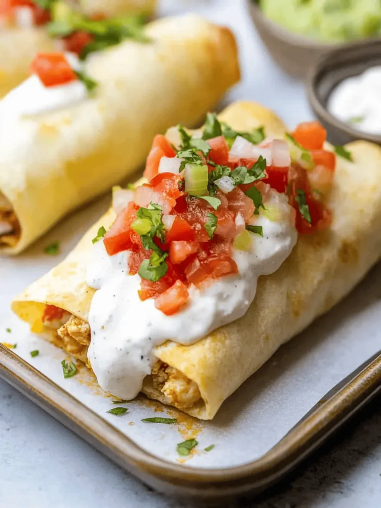 Baked Chicken Chimichanga