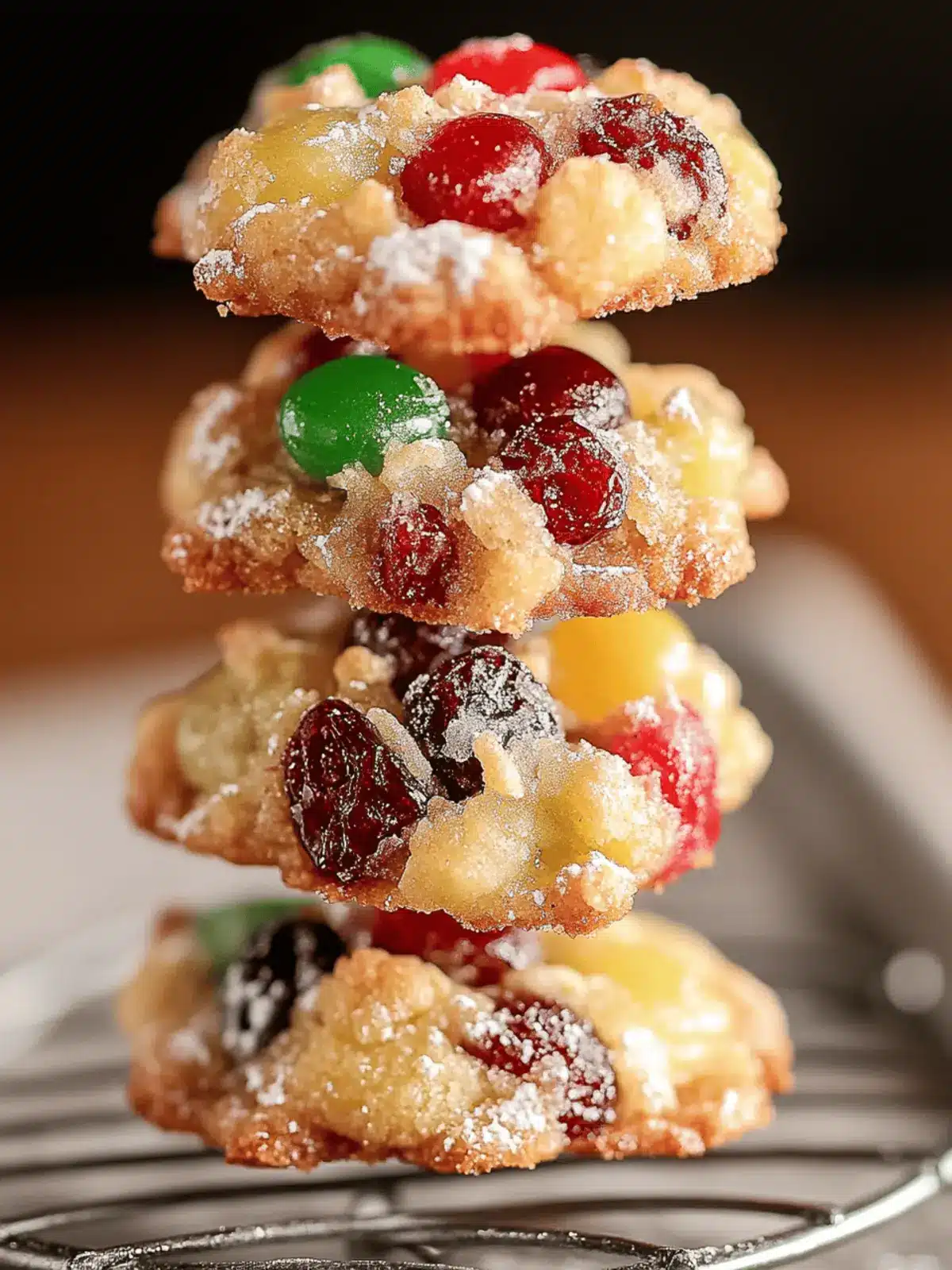 Christmas Fruitcake Cookies