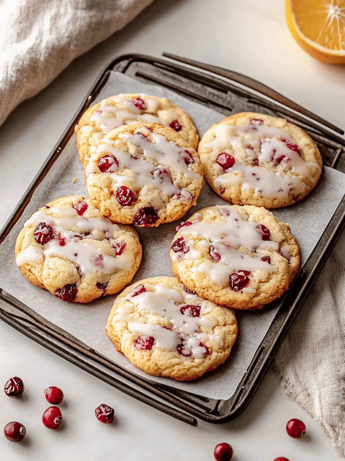 Christmas Cranberry Orange Cookies