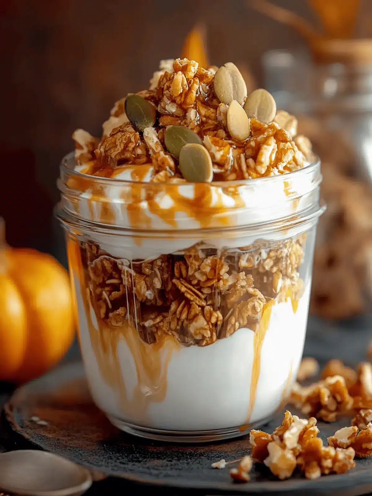 Pumpkin Spice Yogurt Parfait