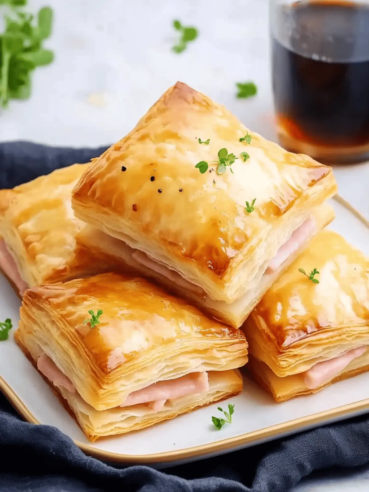 Ham and Cheese Puff Pastry