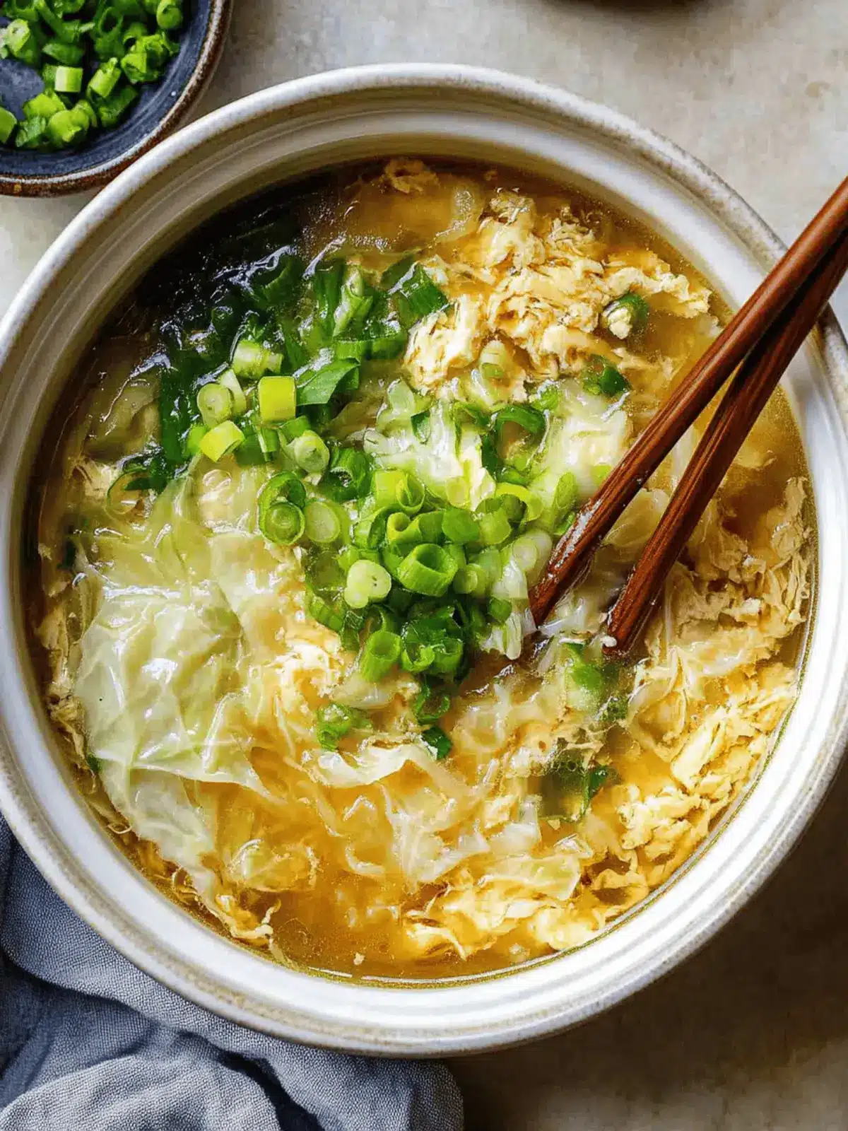 Warm Up with Flavorful Napa Cabbage Egg Drop Soup Delight 4 Napa cabbage egg drop soup
