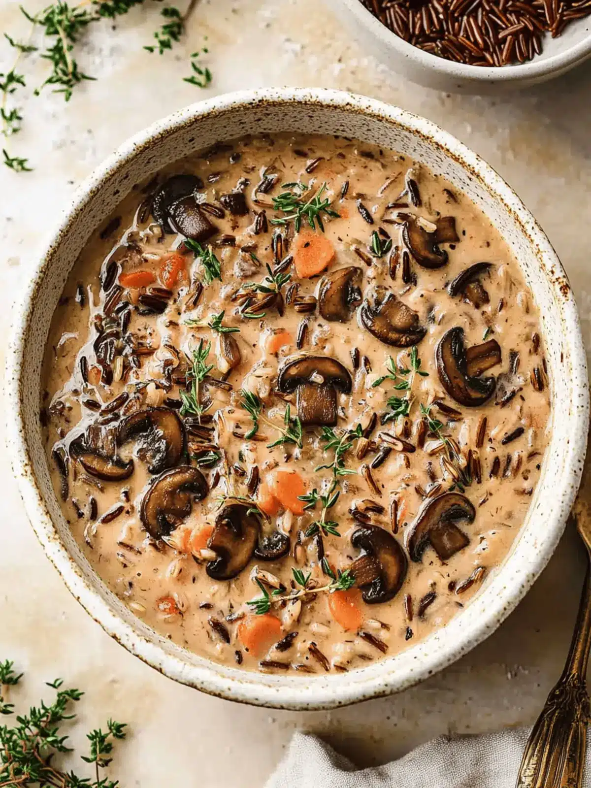 Wild Rice and Mushroom Soup