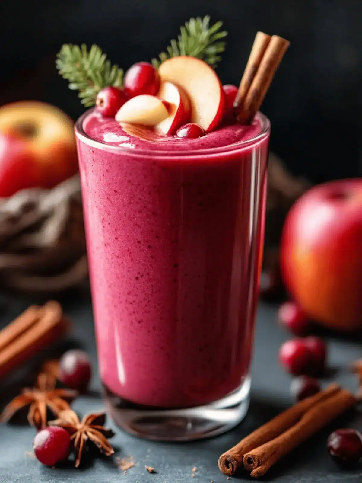 Cranberry Apple Spice Smoothie