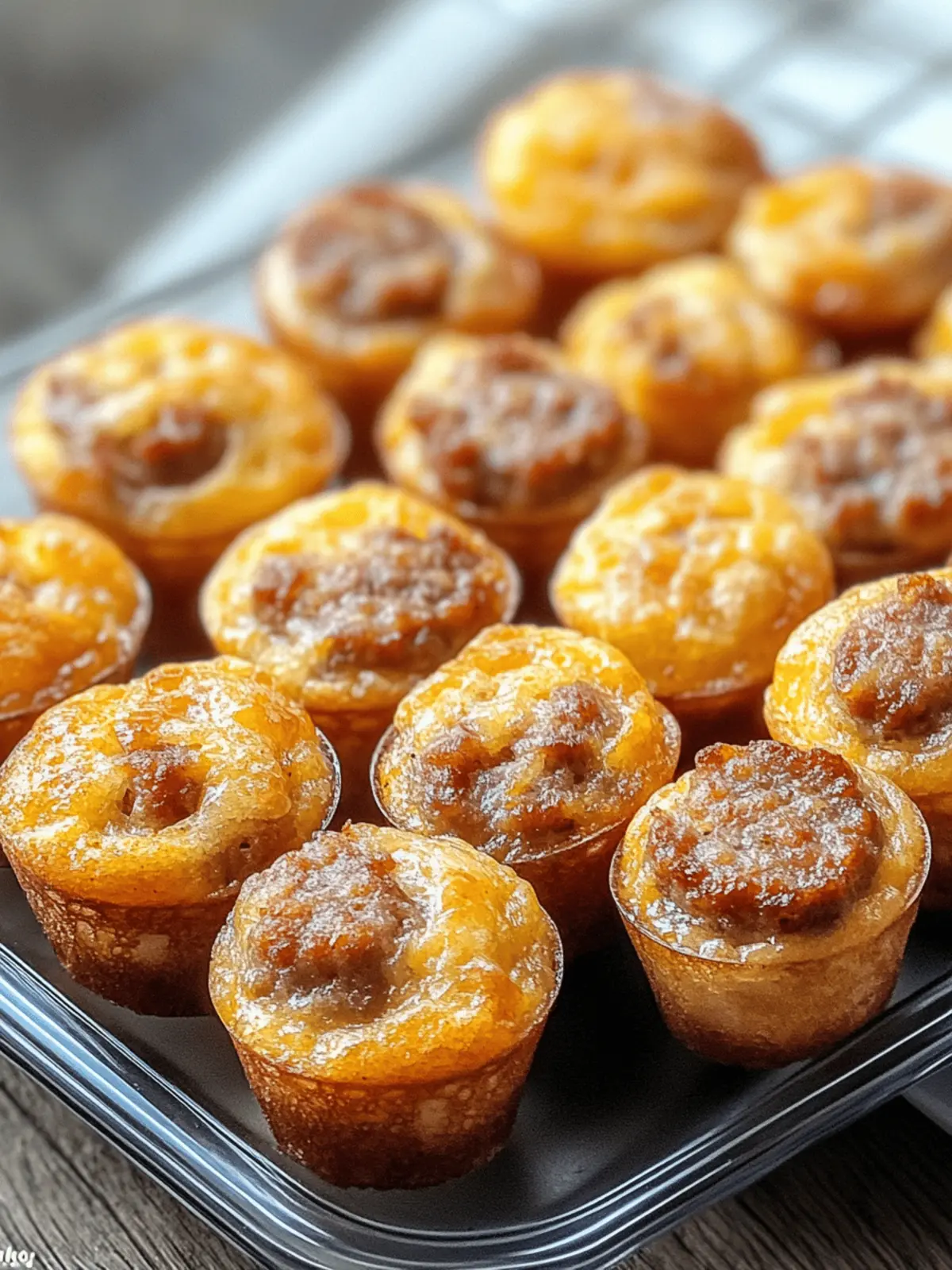 Pancake Sausage Mini Muffins