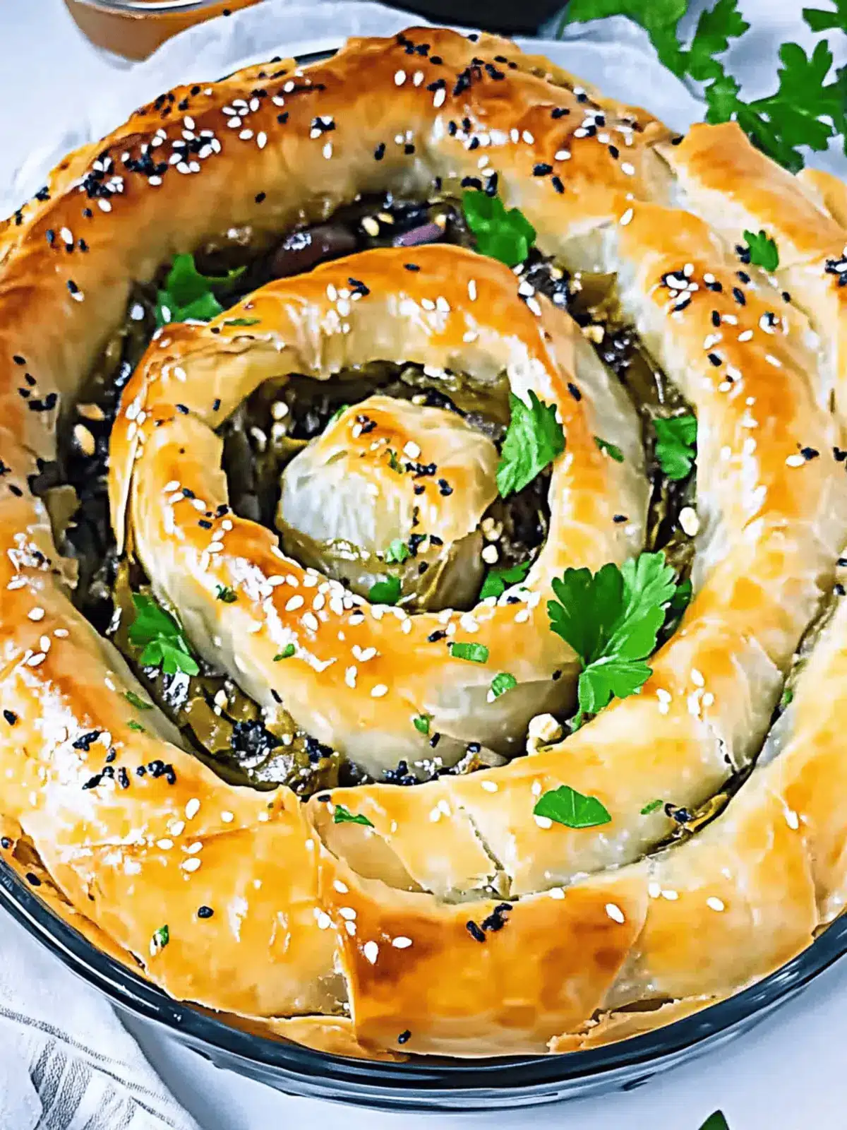 Flaky Spanakopita Spiral