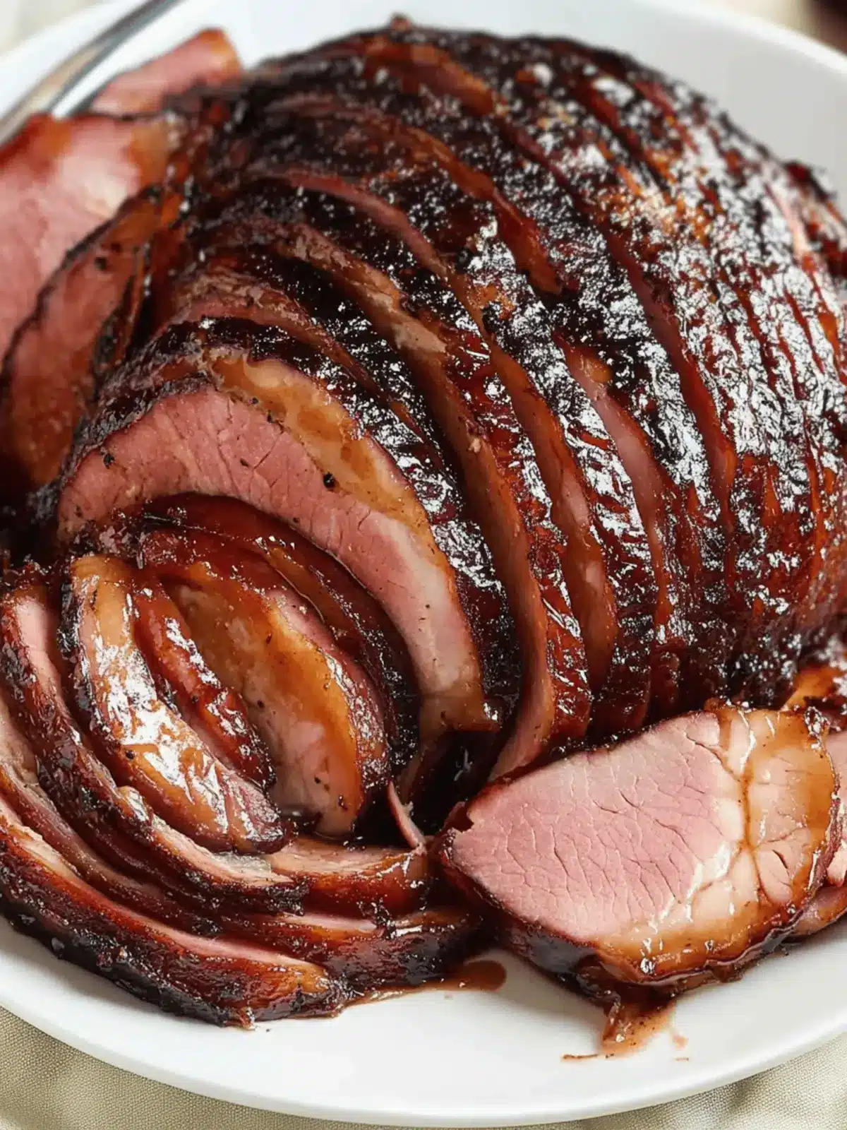 Balsamic Dijon Glazed Ham