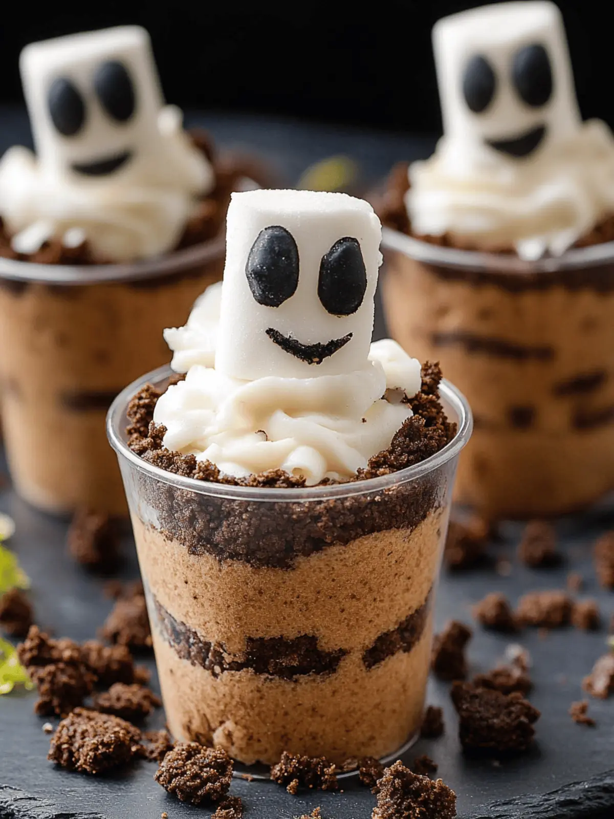 Mummy’s Tomb Dirt Cups: Spooky Treats for Halloween Fun 3 Mummy’s Tomb Dirt Cups