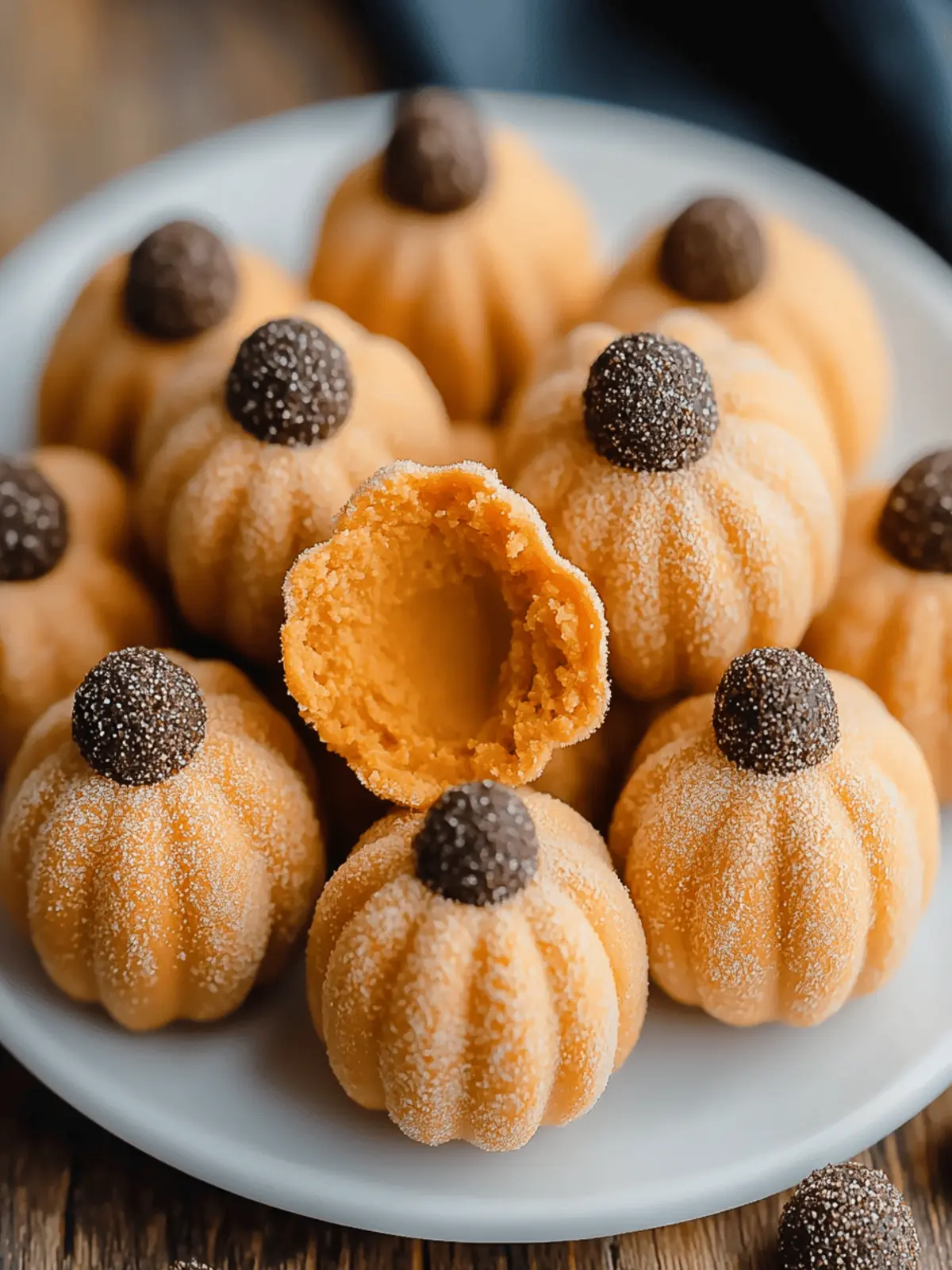 Pumpkin Cheesecake Truffles