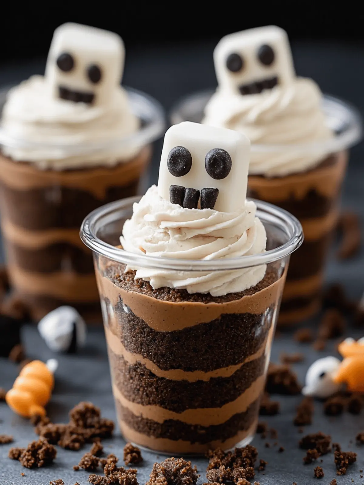 Mummy’s Tomb Dirt Cups: Spooky Treats for Halloween Fun 2 Mummy’s Tomb Dirt Cups