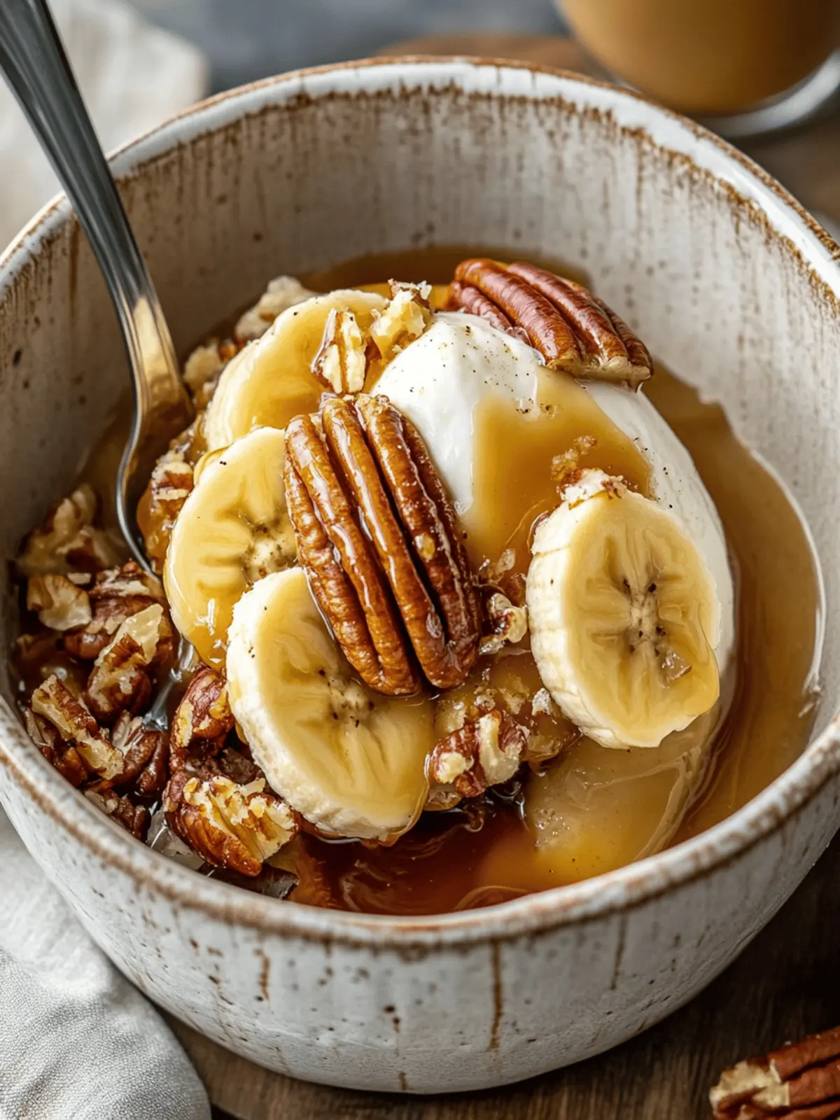 Banana Foster with Pecans & Caramel
