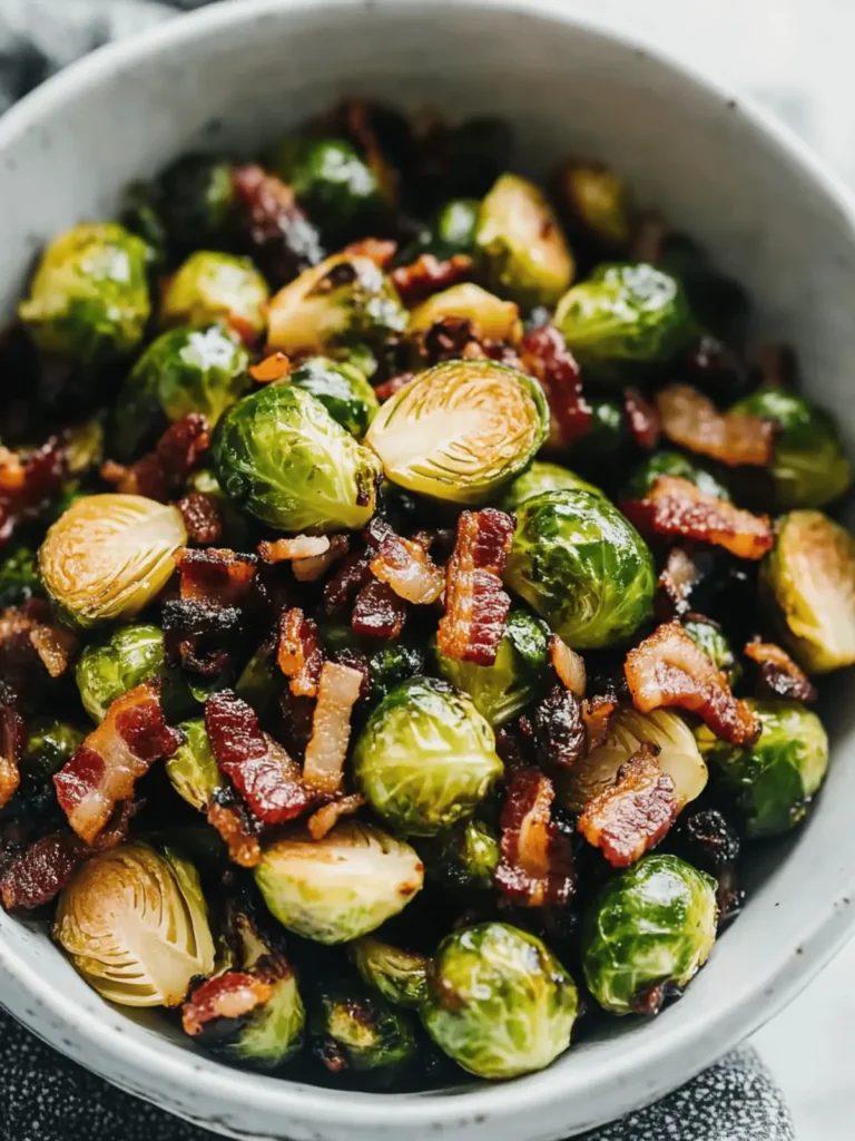 Maple Bacon Brussels Sprouts