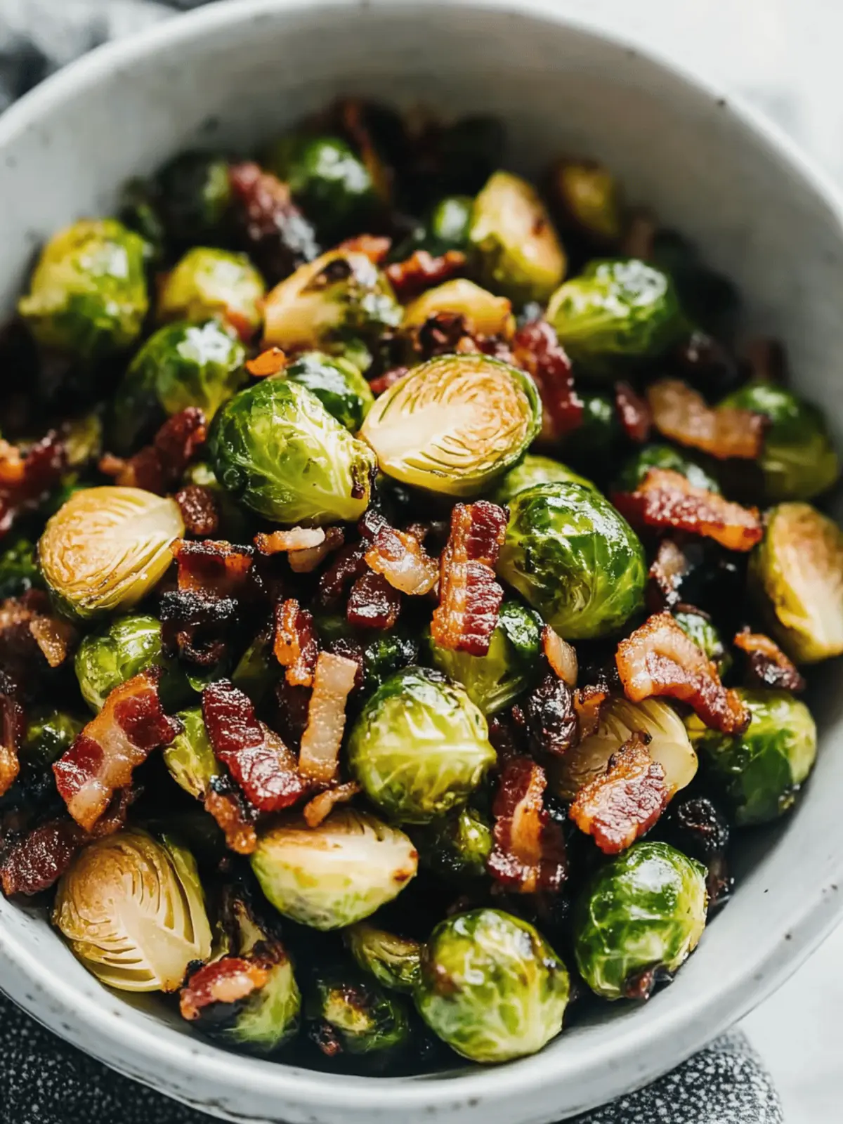 Maple Bacon Brussels Sprouts