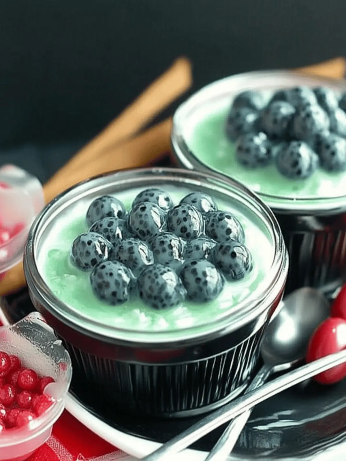 Creepy Spider Egg Pudding