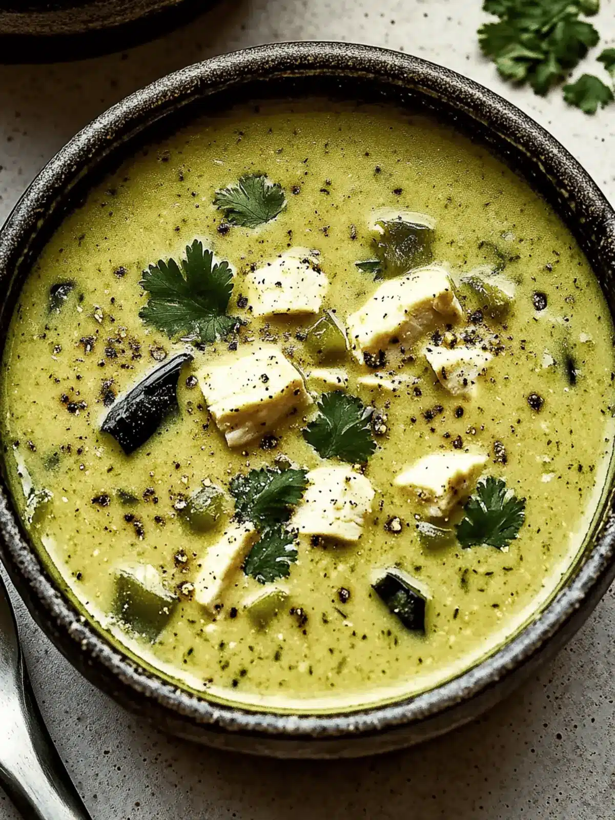Roasted Poblano Soup
