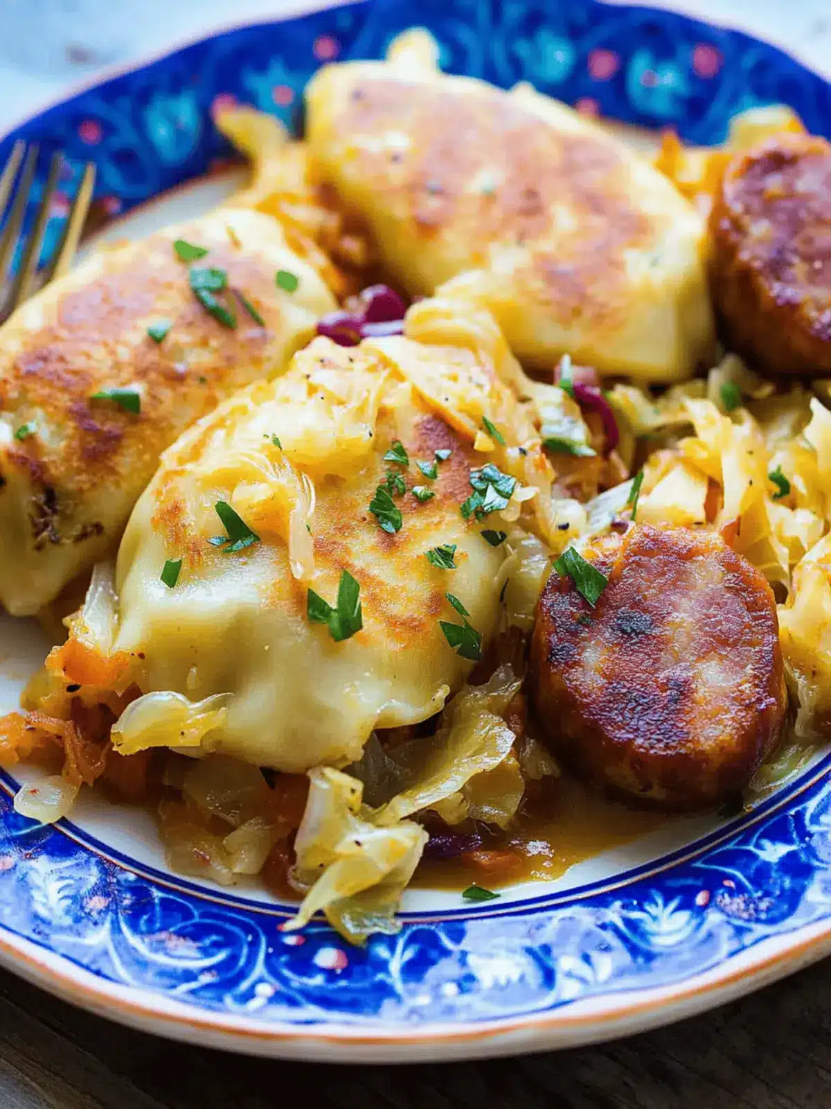 Easy Kielbasa, Pierogi & Fried Cabbage – Comfort Food Bliss 4 Kielbasa, Pierogi & Fried Cabbage