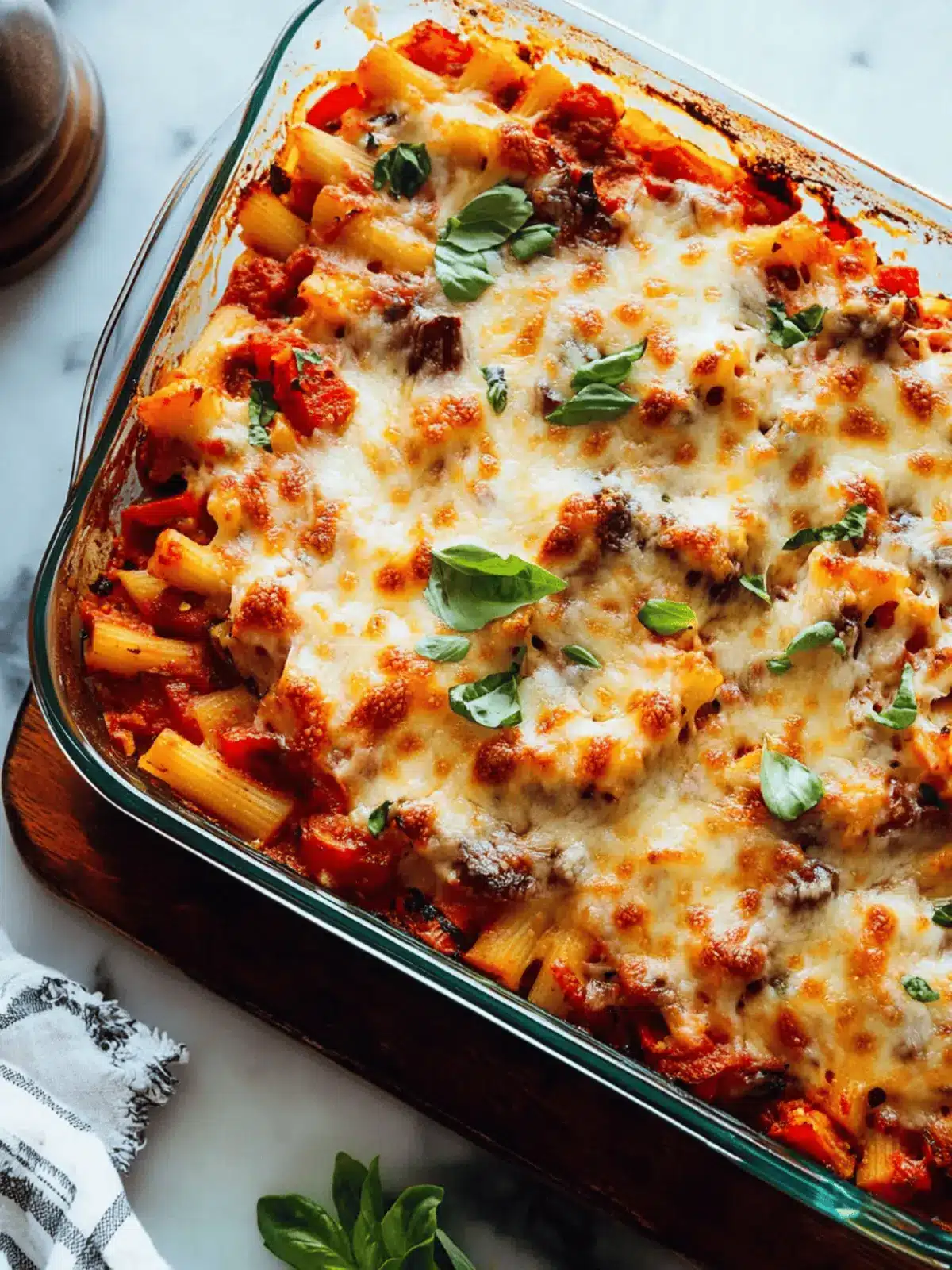 Baked Ziti with Roasted Vegetables
