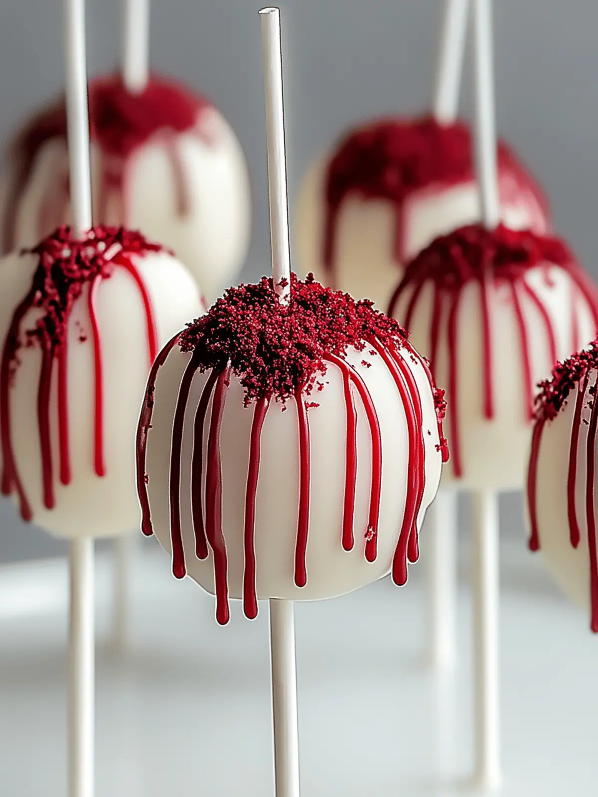 Bloody Red Velvet Cake Pops: Sweet Treats for Any Celebration 2 Bloody Red Velvet Cake Pops