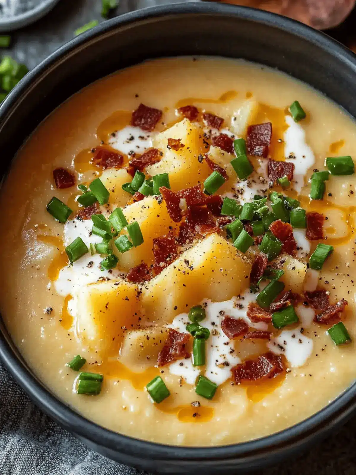 Comforting Loaded Baked Potato Soup for Cozy Nights In 3 Comforting Loaded Baked Potato Soup