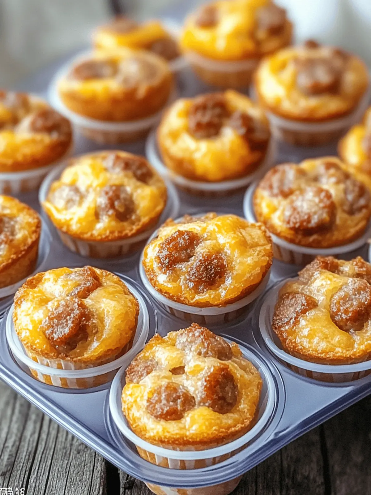 Pancake Sausage Mini Muffins