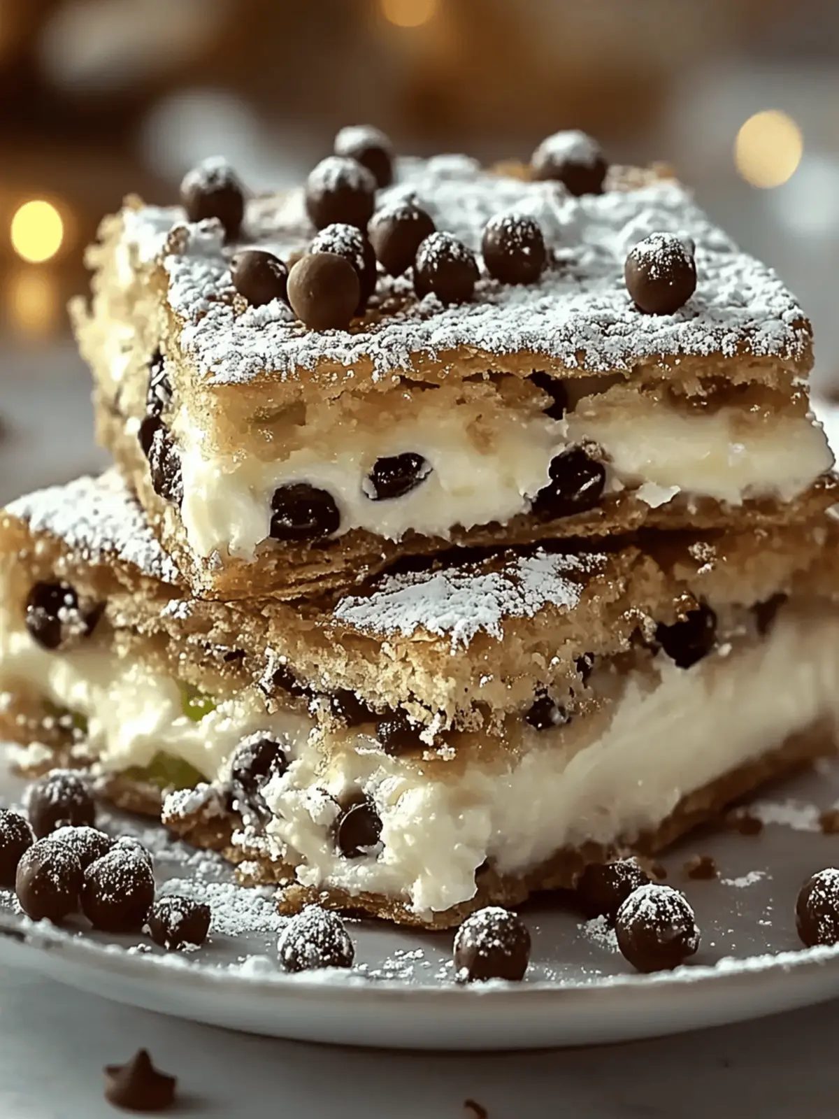 Classic Cannoli Squares