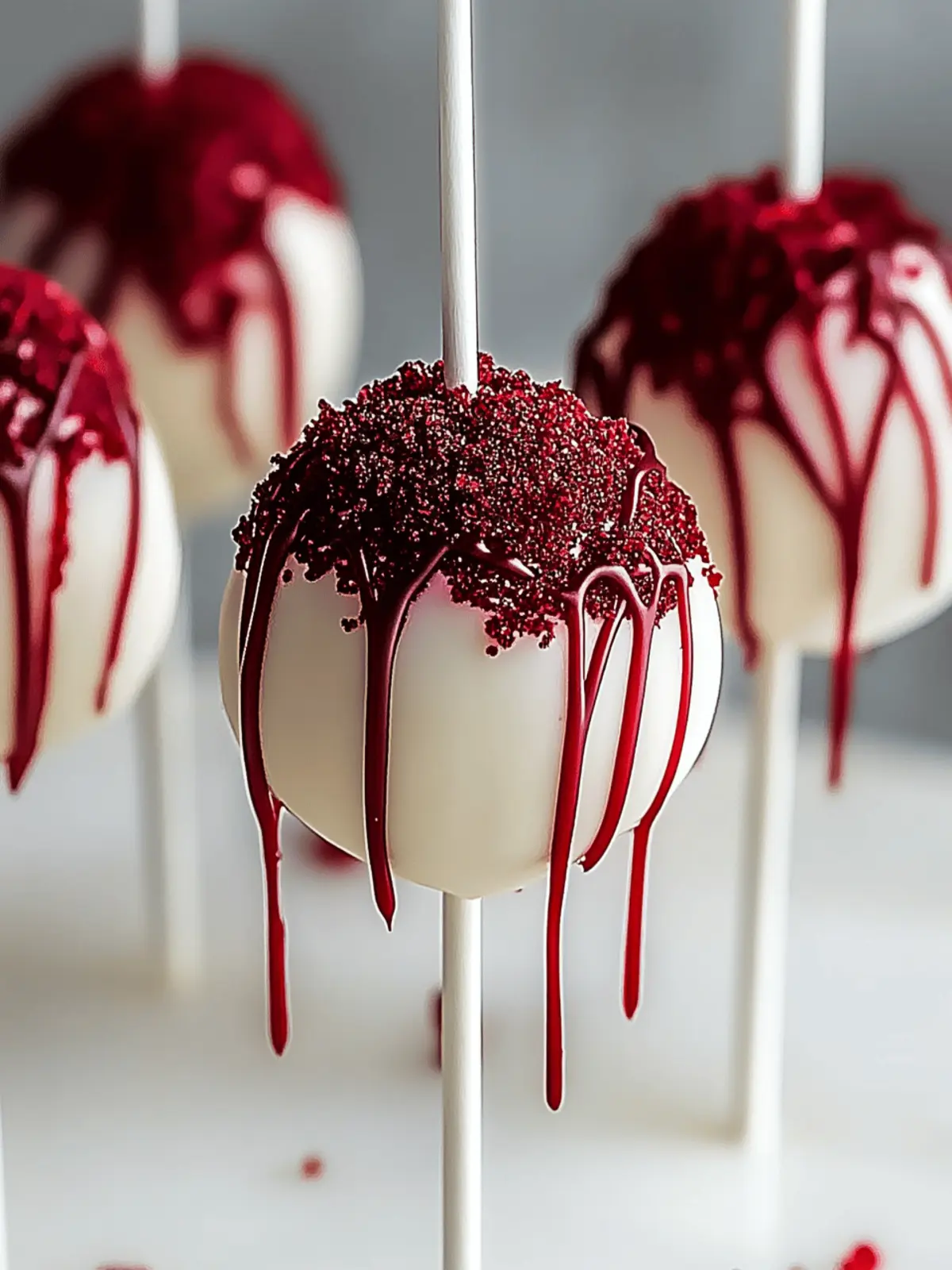 Bloody Red Velvet Cake Pops: Sweet Treats for Any Celebration 4 Bloody Red Velvet Cake Pops