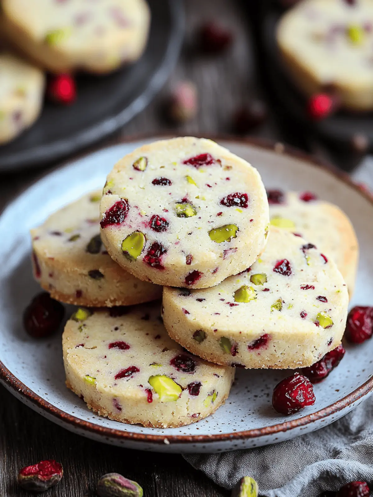 Cranberry Pistachio Shortbread