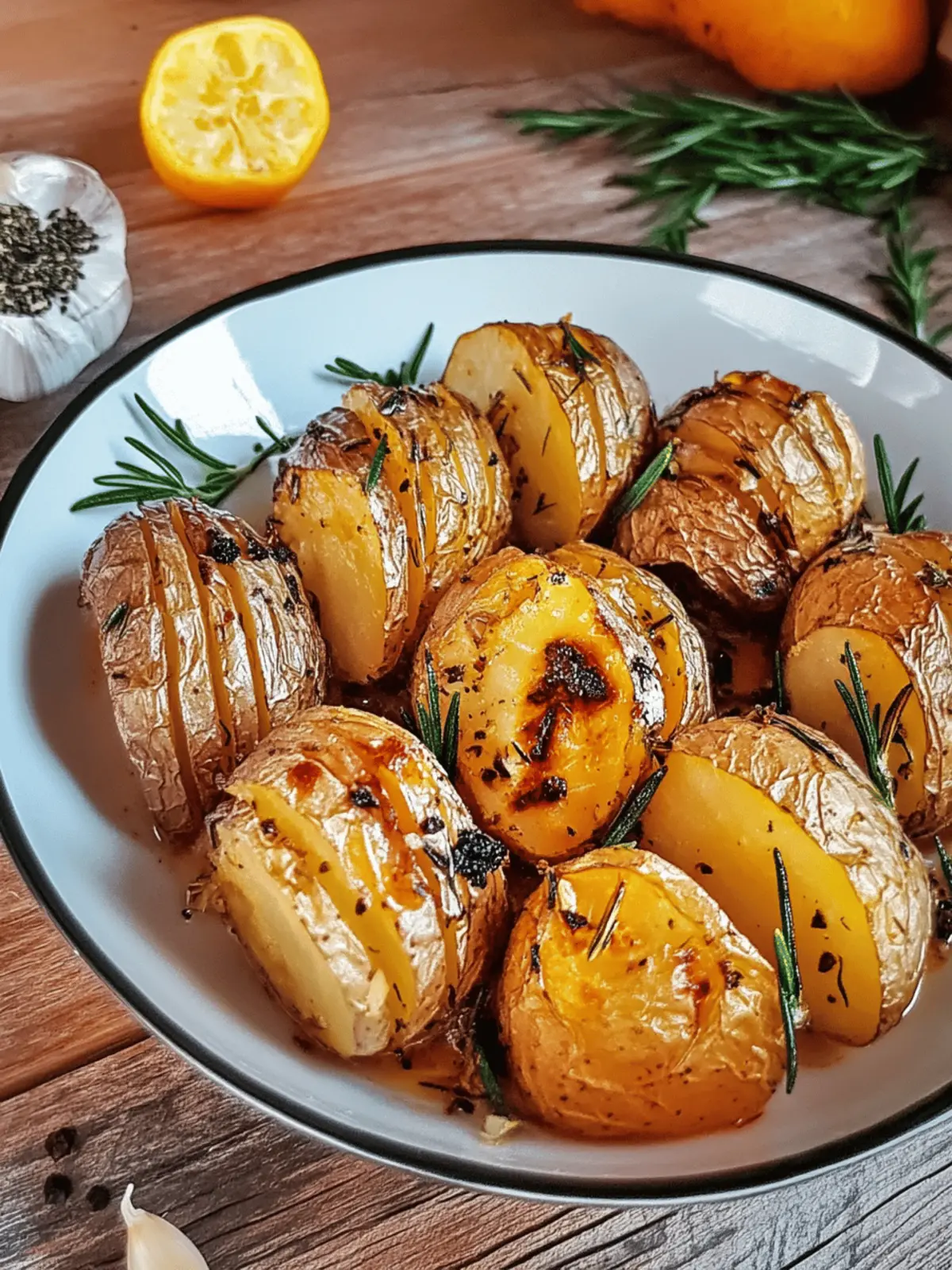 Garlic & Rosemary Oven Roasted Potatoes
