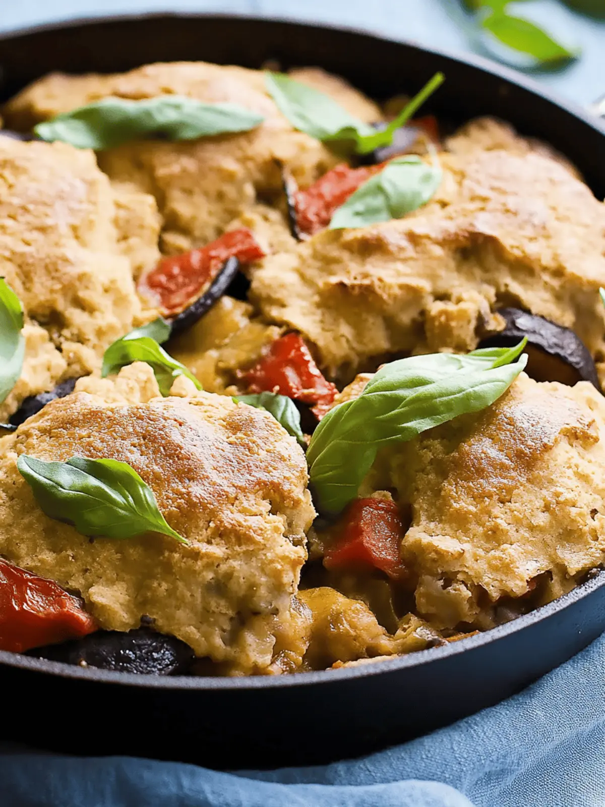 Delicious Skillet Ratatouille Cobbler for Summer Flavor Bliss 4 Skillet Ratatouille Cobbler