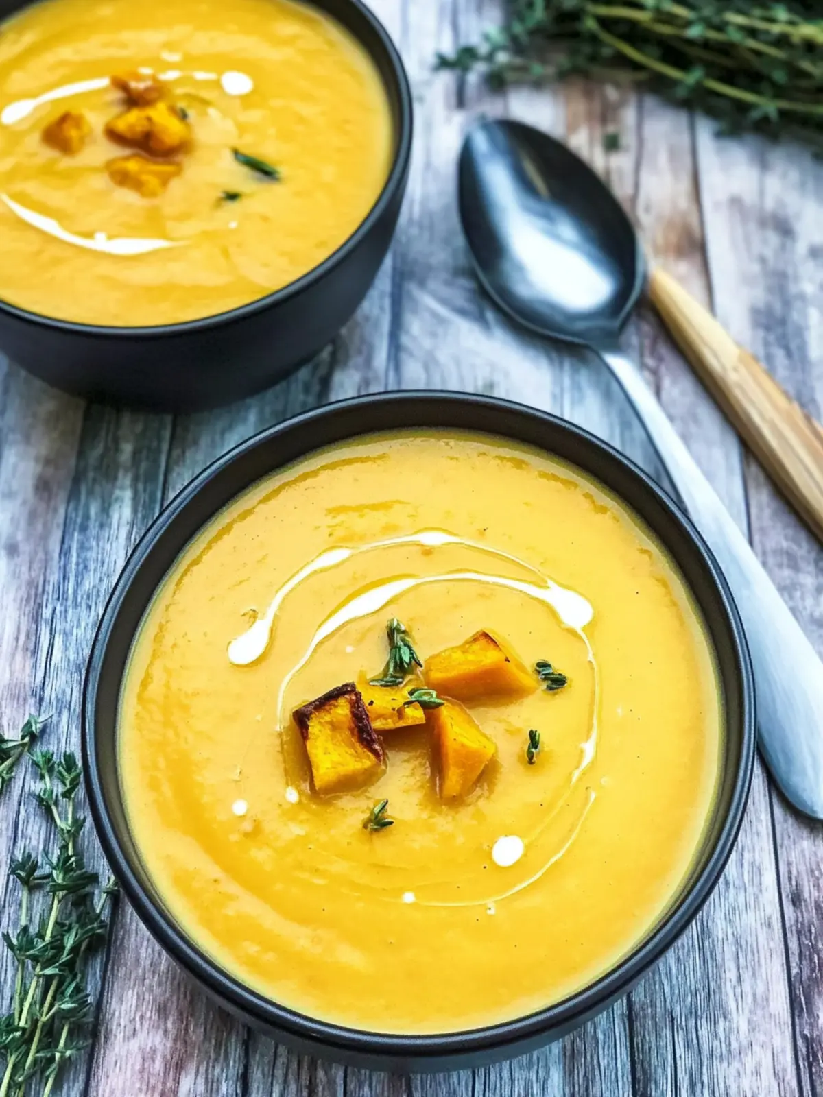 Creamy Butternut Squash and Sweet Potato Soup You’ll Love 4 Butternut Squash and Sweet Potato Soup