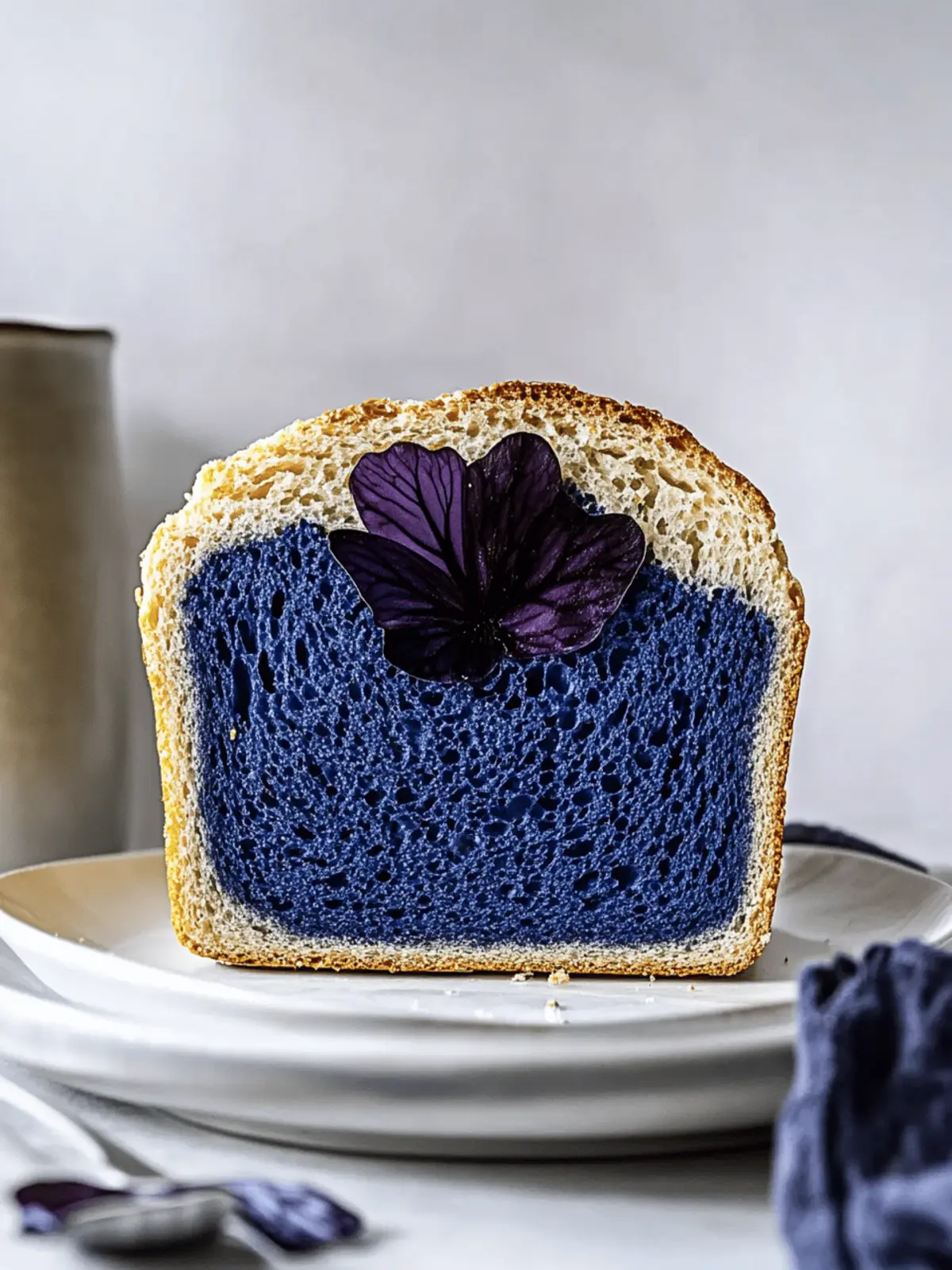 Butterfly Pea Bread: A Fun and Colorful Vegan Delight 2 Butterfly Pea Bread