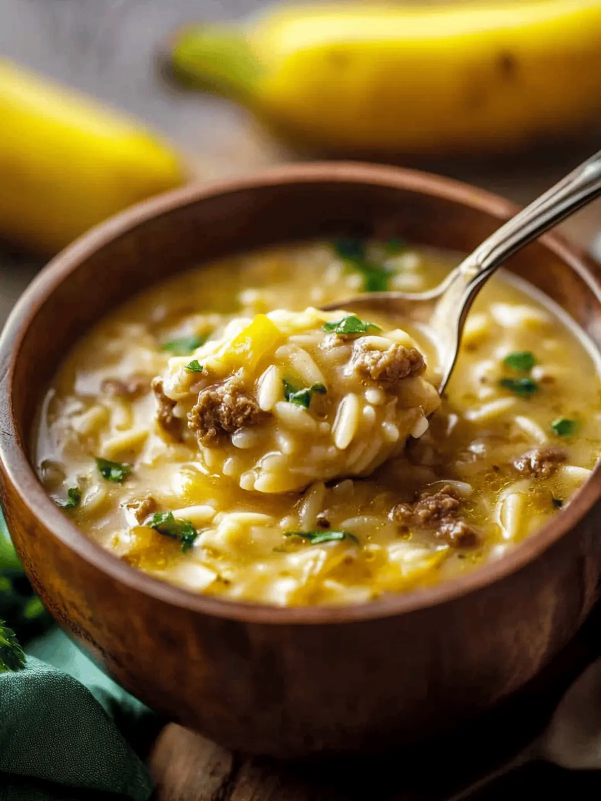 Hearty Orzo Stuffed Banana Peppers Soup for Cozy Nights 4 Orzo Stuffed Banana Peppers Soup