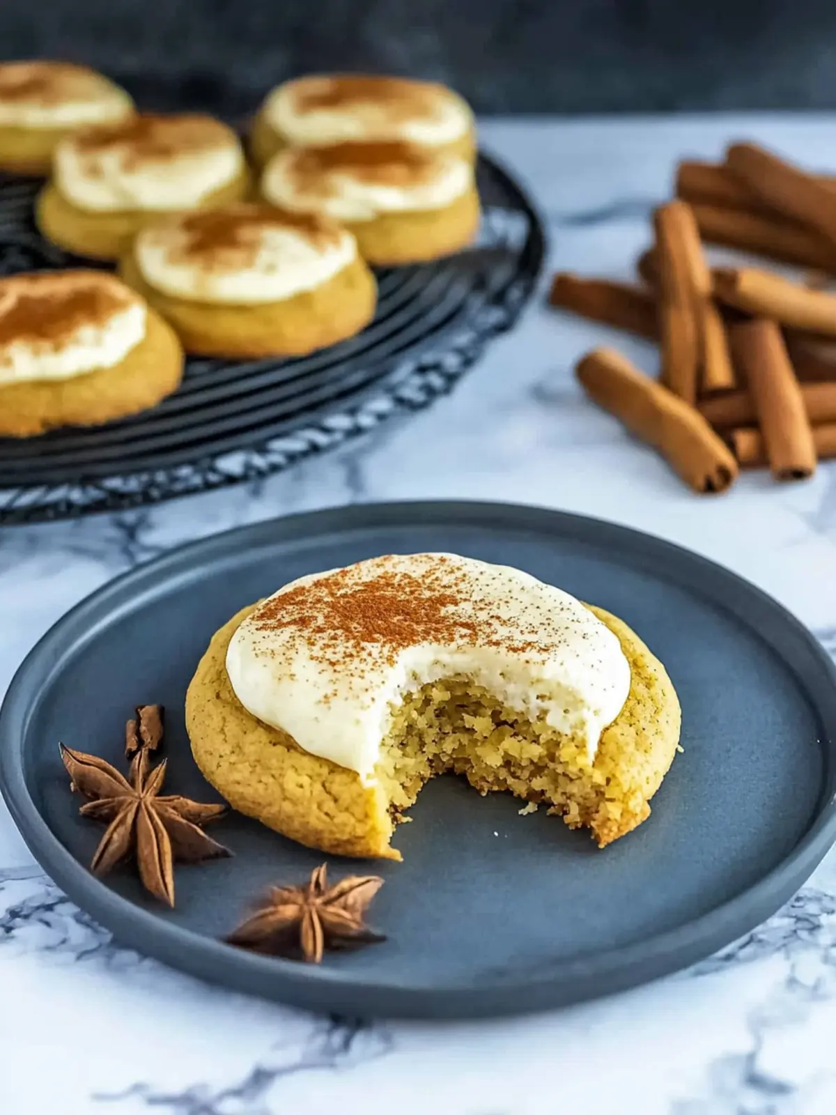 Crumbl Pumpkin Cookies with Caramel Frosting You’ll Love 2 Crumbl Pumpkin Cookies