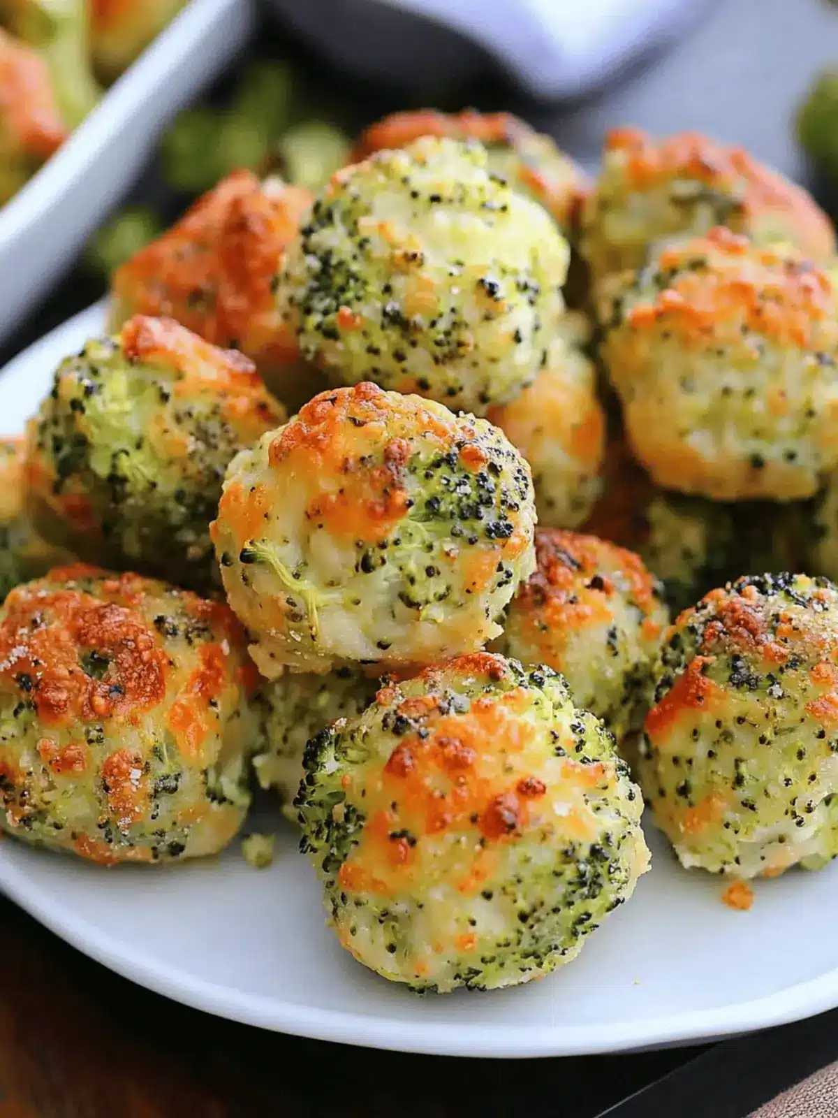 Baked Broccoli Cheese Balls