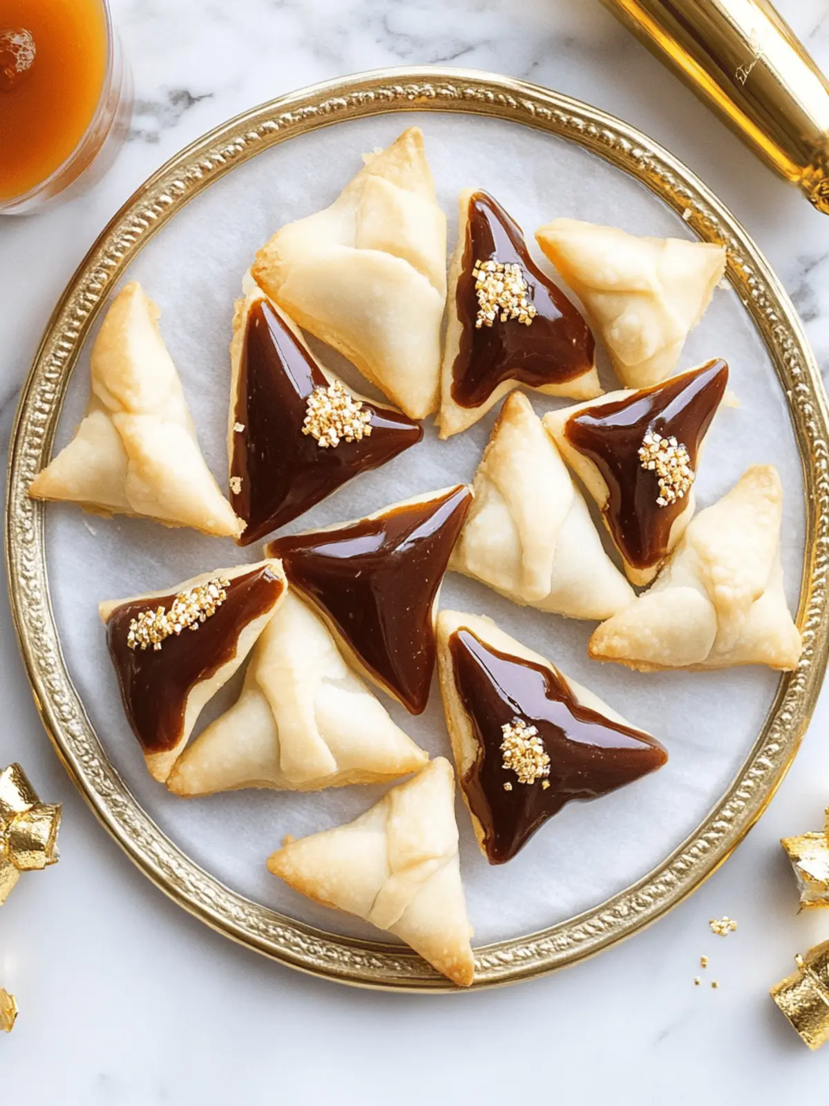 Indulge in Millionaire's Shortbread Hamantaschen Bliss 2 Millionaire’s Shortbread Hamantaschen