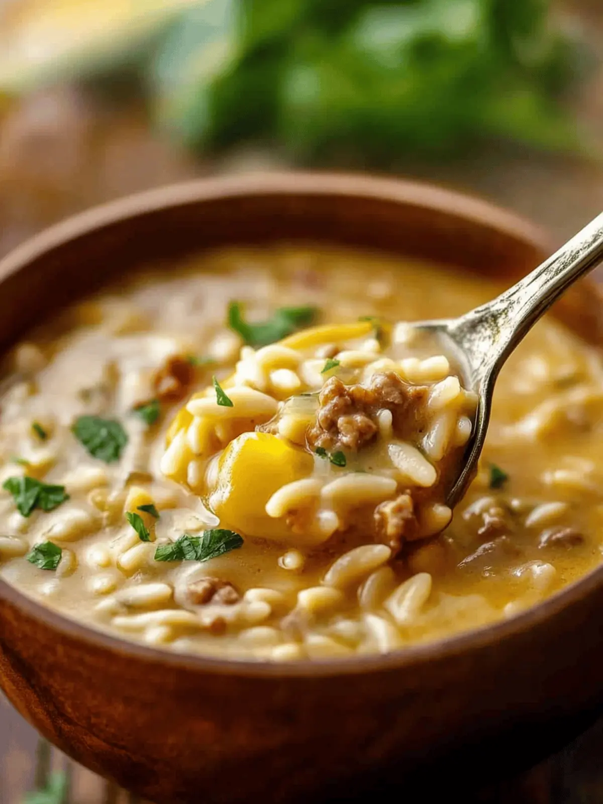 Hearty Orzo Stuffed Banana Peppers Soup for Cozy Nights 5 Orzo Stuffed Banana Peppers Soup