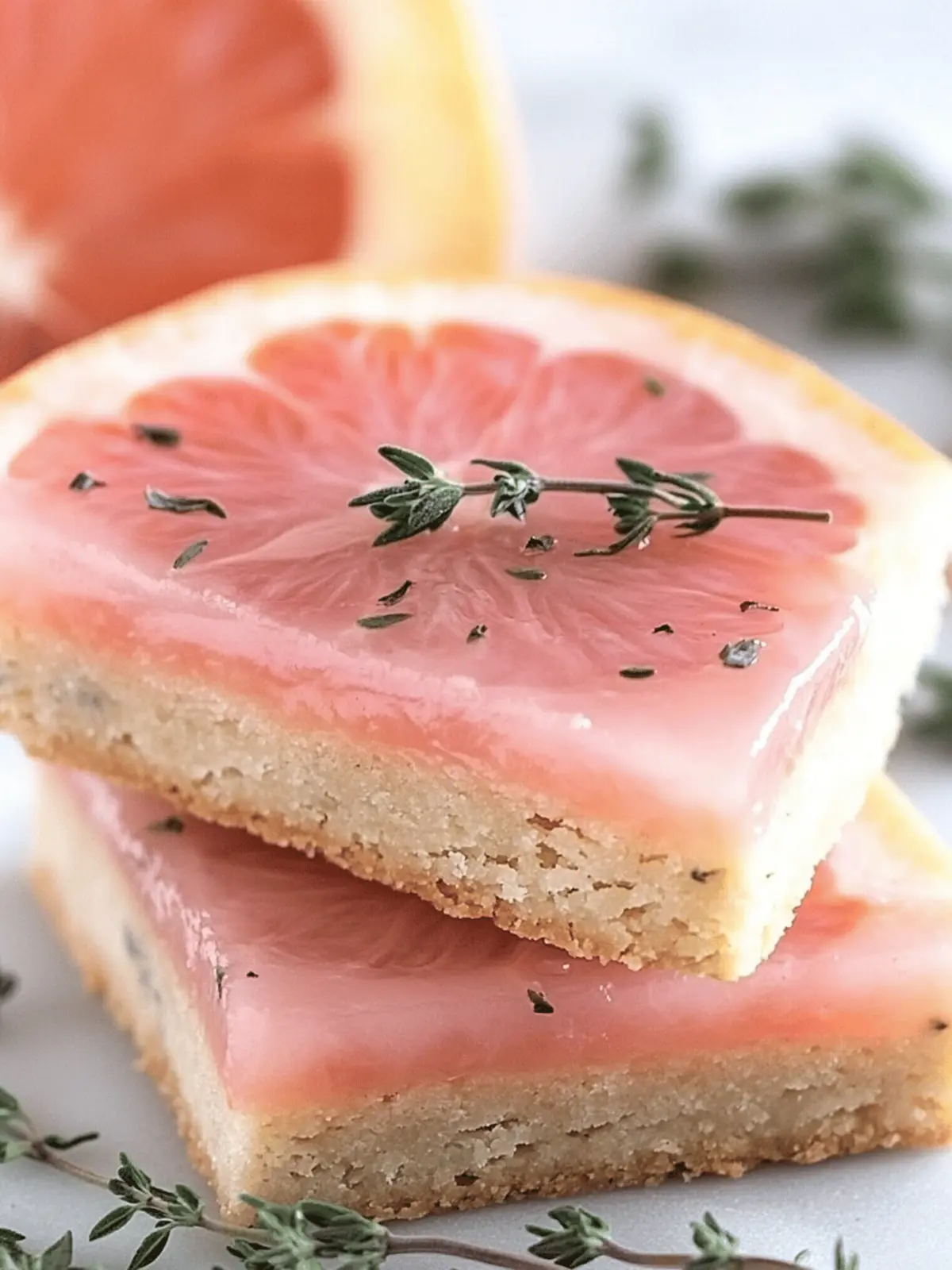 Pink Grapefruit and Thyme Vegan Shortbread: A Zesty Treat 2 Pink Grapefruit and Thyme Vegan Shortbread