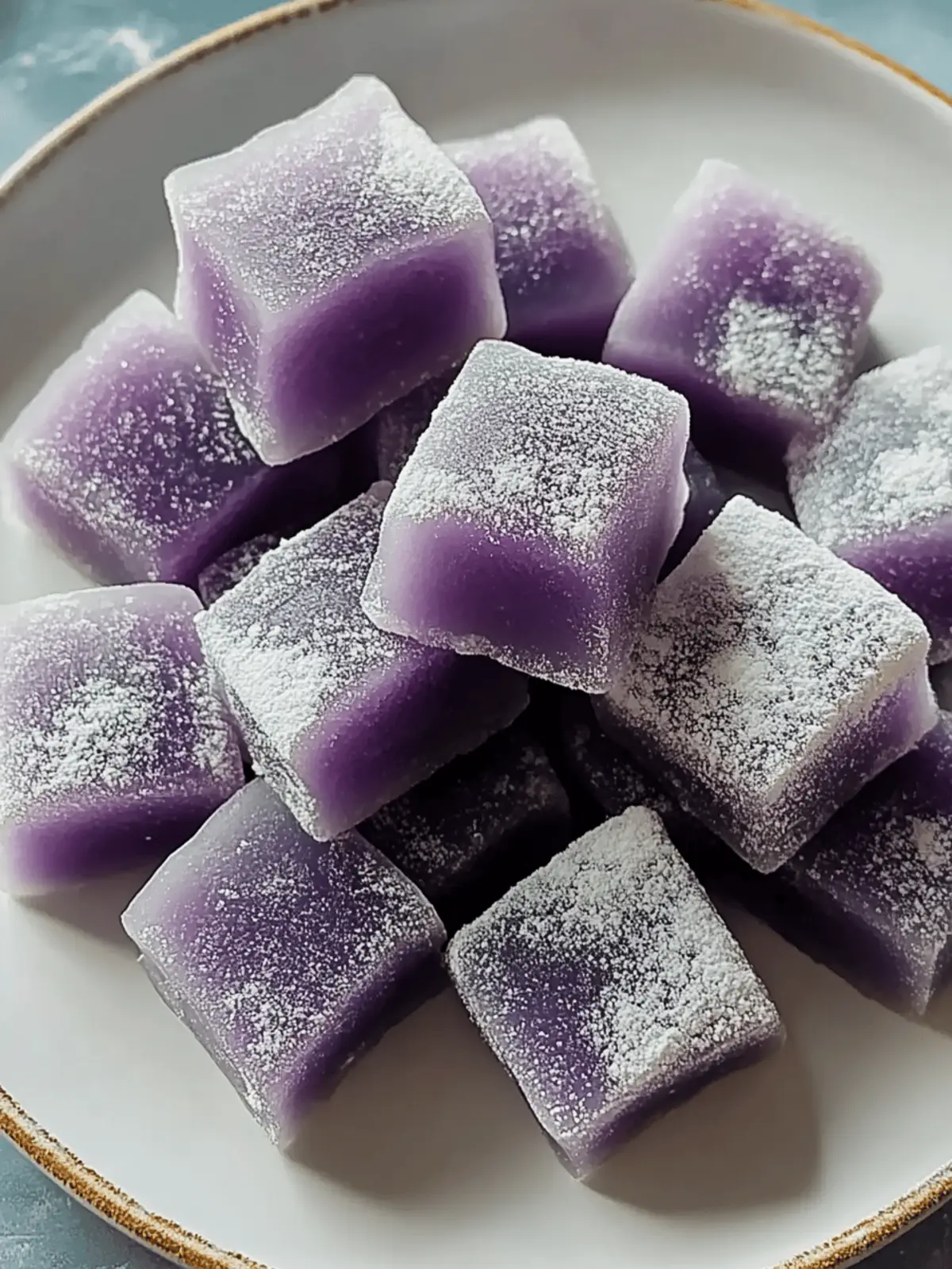 Hawaiian Butter Mochi Bliss with Ube - Chewy Tropical Delight 2 Hawaiian Butter Mochi