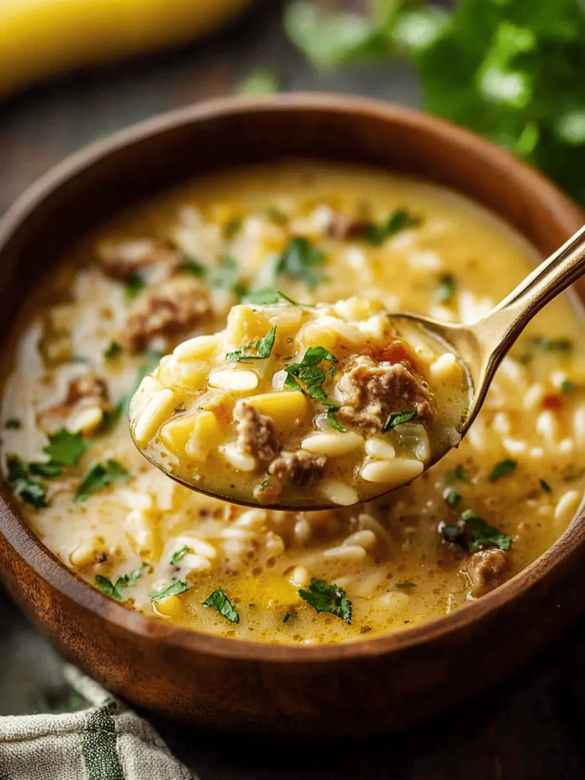 Hearty Orzo Stuffed Banana Peppers Soup for Cozy Nights 4 Orzo Stuffed Banana Peppers Soup