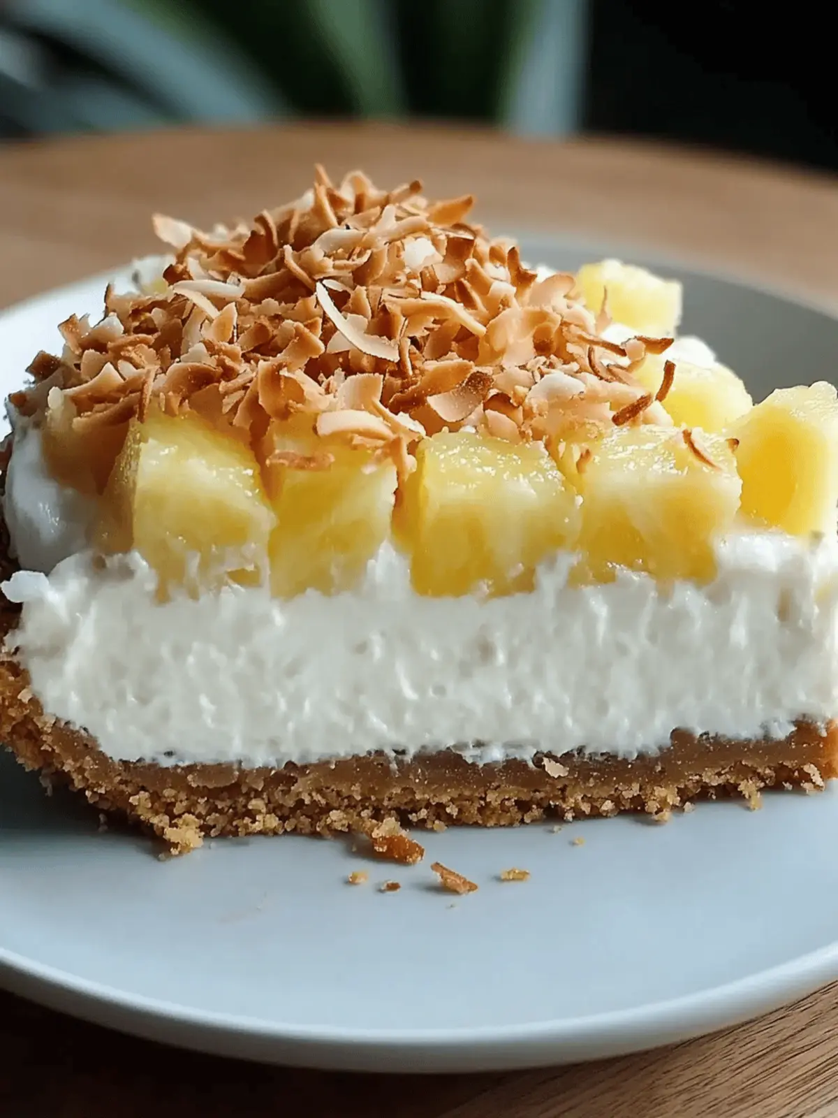 Coconut Pineapple Cheesecake