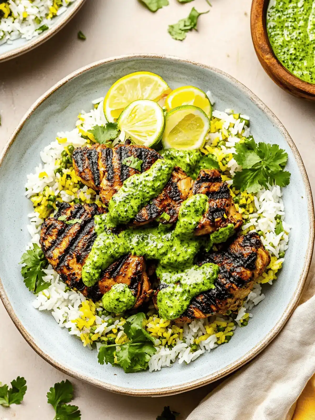 Peruvian Chicken & Rice with Green Sauce for Ultimate Comfort 2 Peruvian Chicken & Rice with Green Sauce